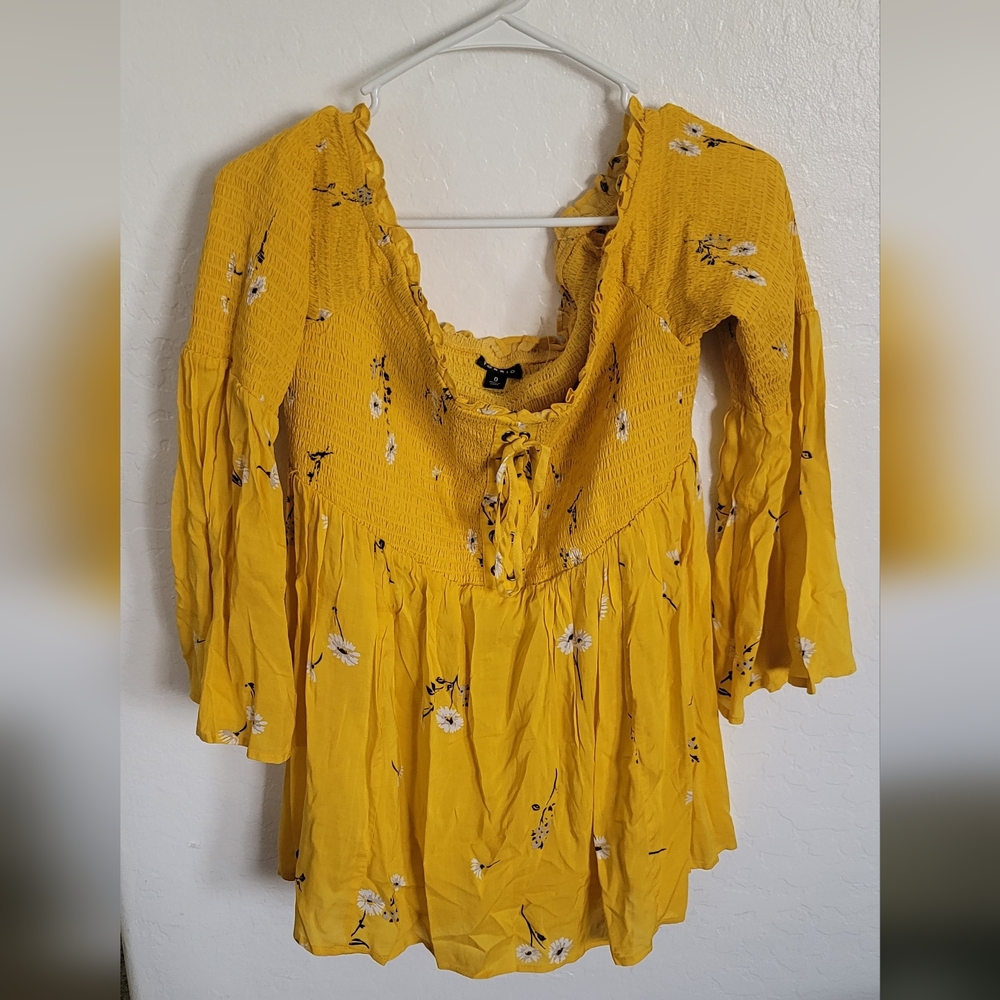 Torrid Yellow Floral Women's Top